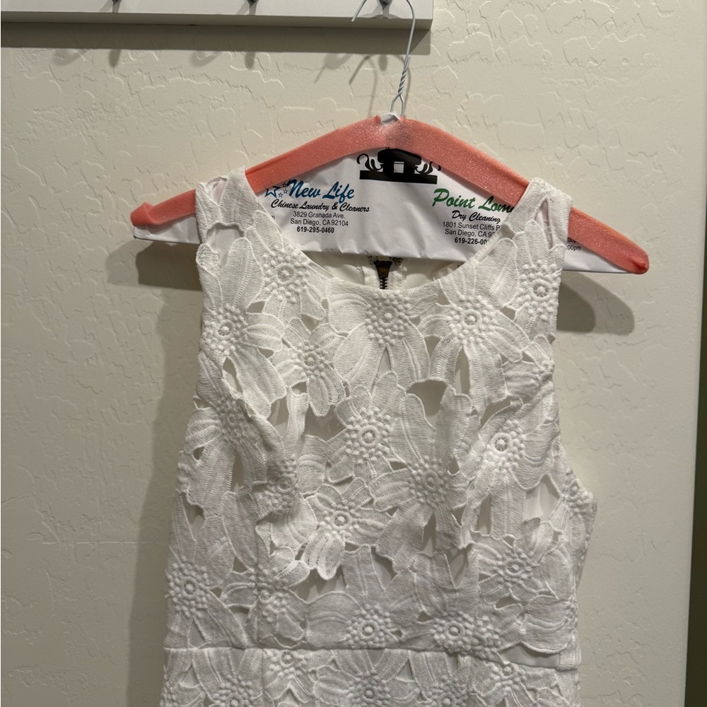 Astr Ivory Sleeveless Dress